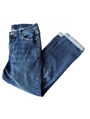 Grace & Lace Women's Denim Cuffed Jeans Size 12 Cropped Streetwear Urban City